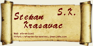 Stepan Krasavac vizit kartica